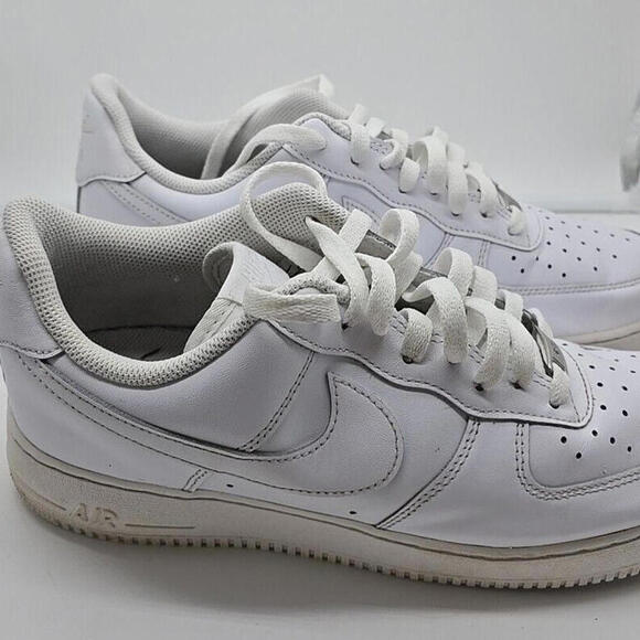 Nike Air Force 1 Low \'07 Triple‎ White CW2288-111 Mens Size 10.5 main image 12